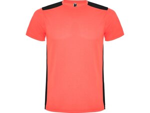 Спортивная футболка Detroit детская, неоновый коралловый/черный