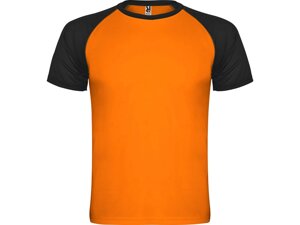 Спортивная футболка Indianapolis детская, неоновый оранжевый/черный