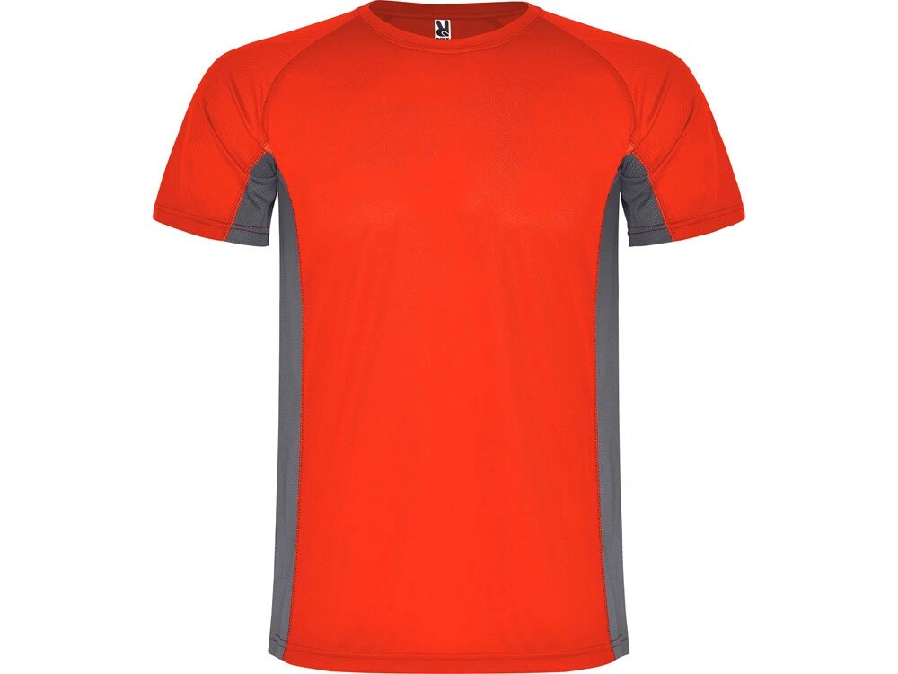 Спортивная футболка Shanghai детская, красный/графитовый от компании ТОО VEER Company Group / Одежда и сувениры с логотипом - фото 1