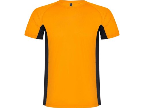 Спортивная футболка Shanghai мужская, неоновый оранжевый/черный