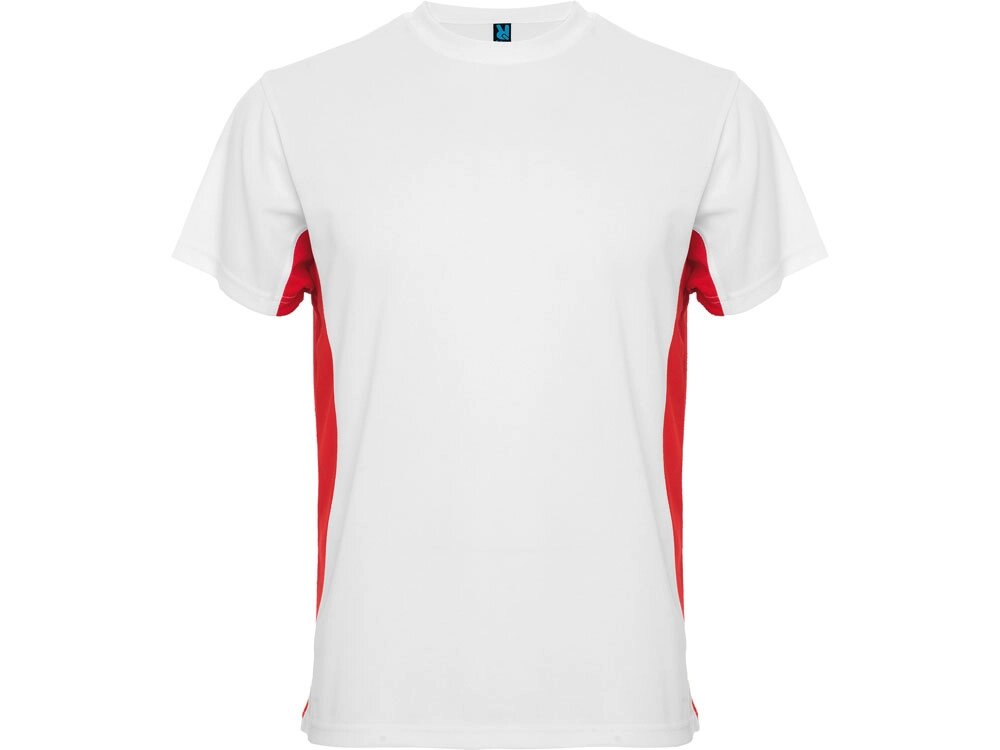 Спортивная футболка Tokyo мужская, белый/красный от компании ТОО VEER Company Group / Одежда и сувениры с логотипом - фото 1
