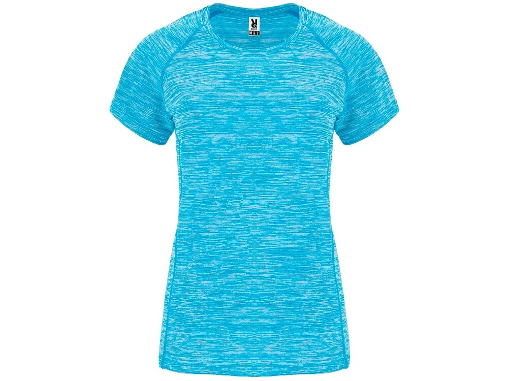 Спортивная футболка женская Austin, меланжевый бирюзовый от компании ТОО VEER Company Group / Одежда и сувениры с логотипом - фото 1