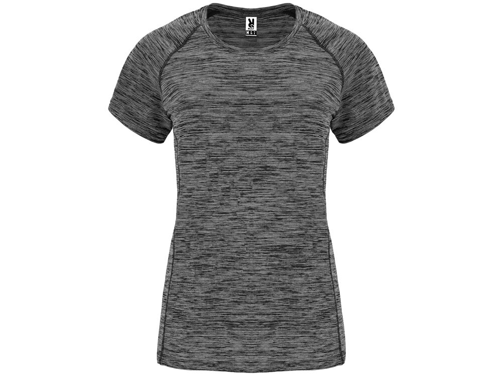 Спортивная футболка женская Austin, меланжевый черный от компании ТОО VEER Company Group / Одежда и сувениры с логотипом - фото 1