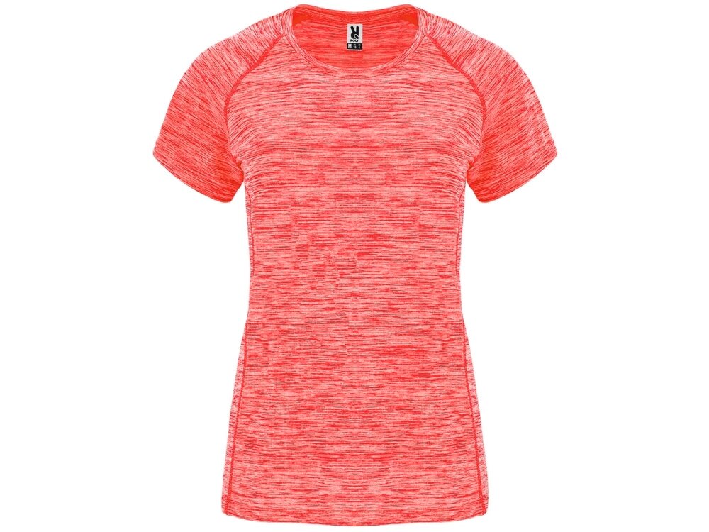 Спортивная футболка женская Austin, меланжевый неоновый коралловый от компании ТОО VEER Company Group / Одежда и сувениры с логотипом - фото 1