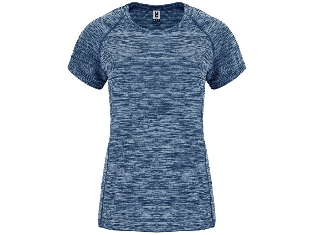 Спортивная футболка женская Austin, меланжевый нэйви от компании ТОО VEER Company Group / Одежда и сувениры с логотипом - фото 1