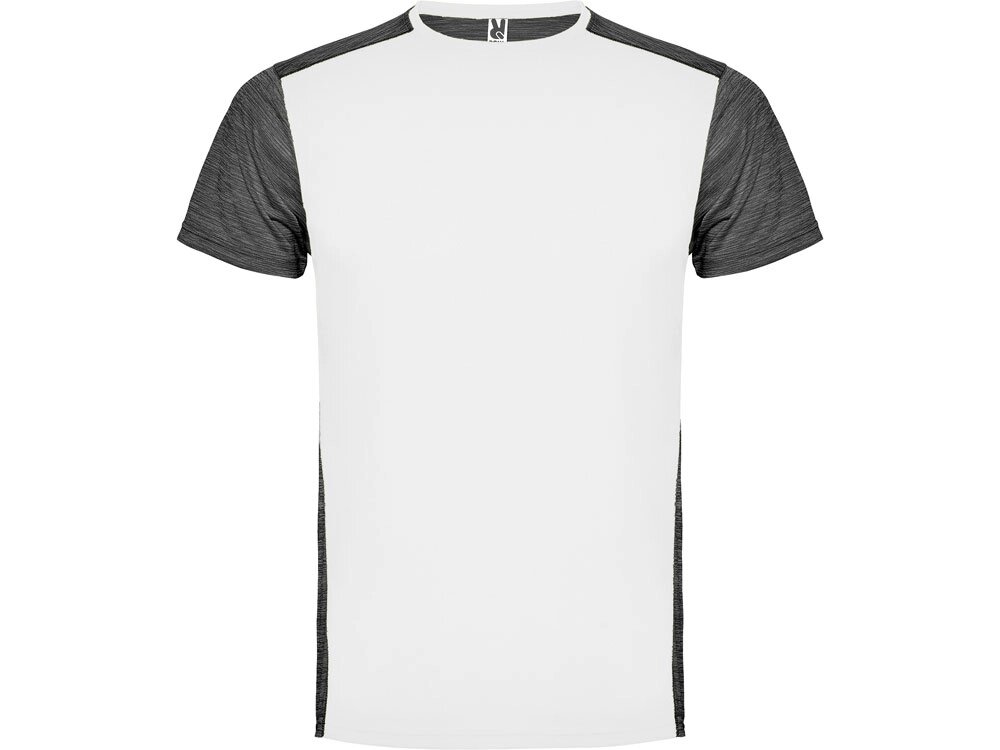 Спортивная футболка Zolder детская, белый/черный меланж от компании ТОО VEER Company Group / Одежда и сувениры с логотипом - фото 1