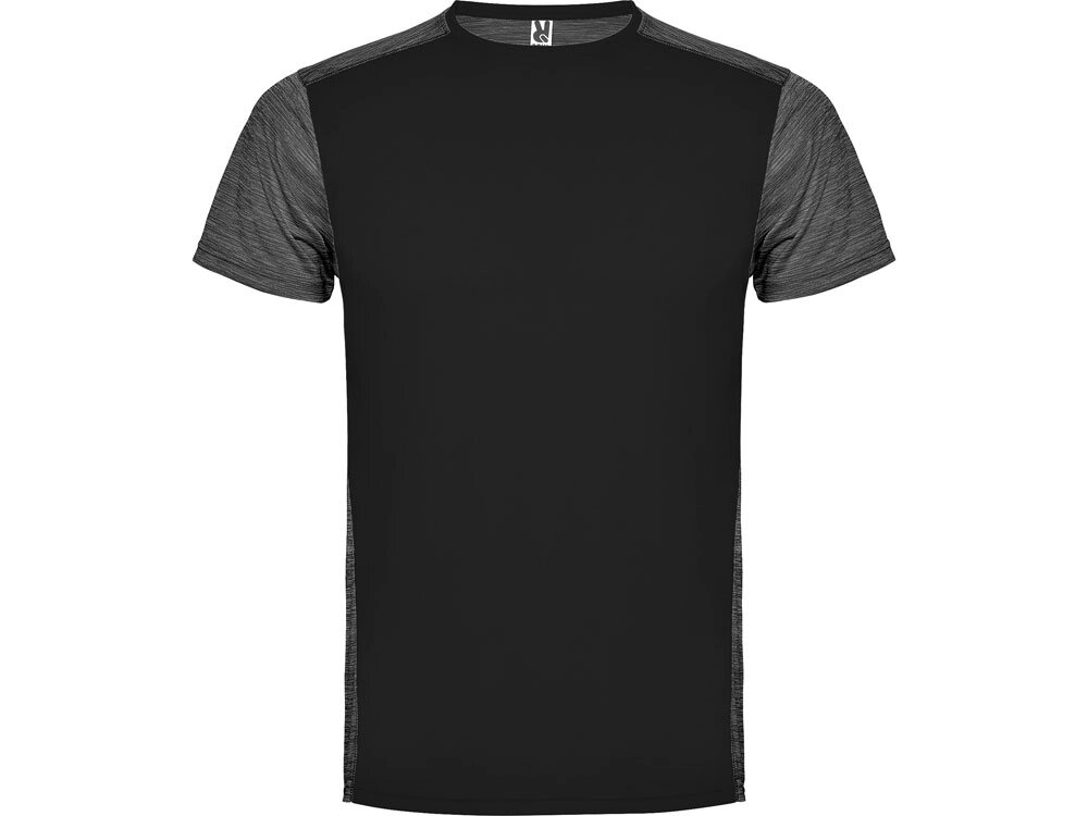 Спортивная футболка Zolder детская, черный/черный меланж от компании ТОО VEER Company Group / Одежда и сувениры с логотипом - фото 1