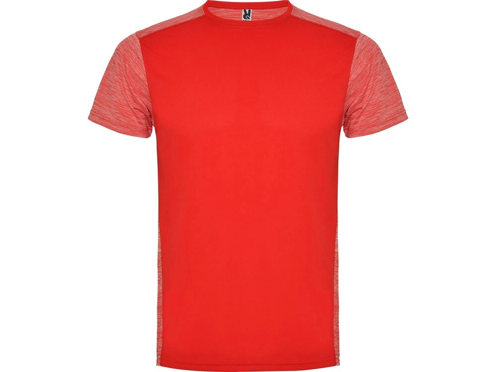 Спортивная футболка Zolder детская, красный/меланжевый красный от компании ТОО VEER Company Group / Одежда и сувениры с логотипом - фото 1