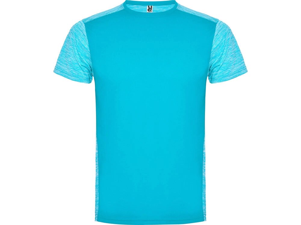 Спортивная футболка Zolder мужская, бирюзовый/бирюзовый меланж от компании ТОО VEER Company Group / Одежда и сувениры с логотипом - фото 1