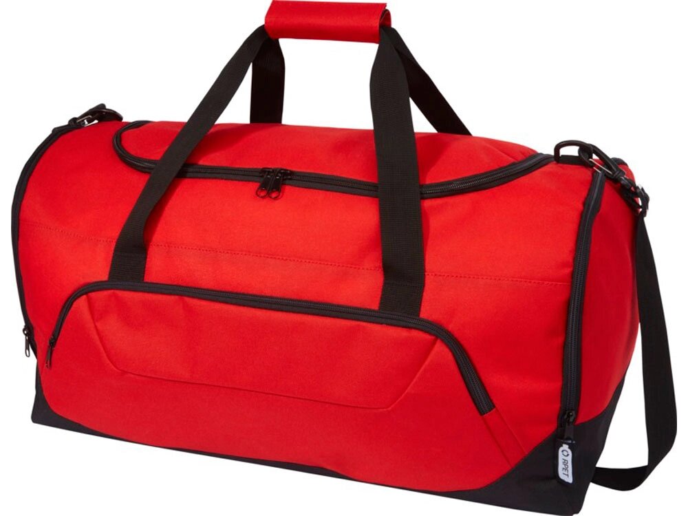 Спортивная сумка Retrend из вторичного ПЭТ, красный от компании ТОО VEER Company Group / Одежда и сувениры с логотипом - фото 1