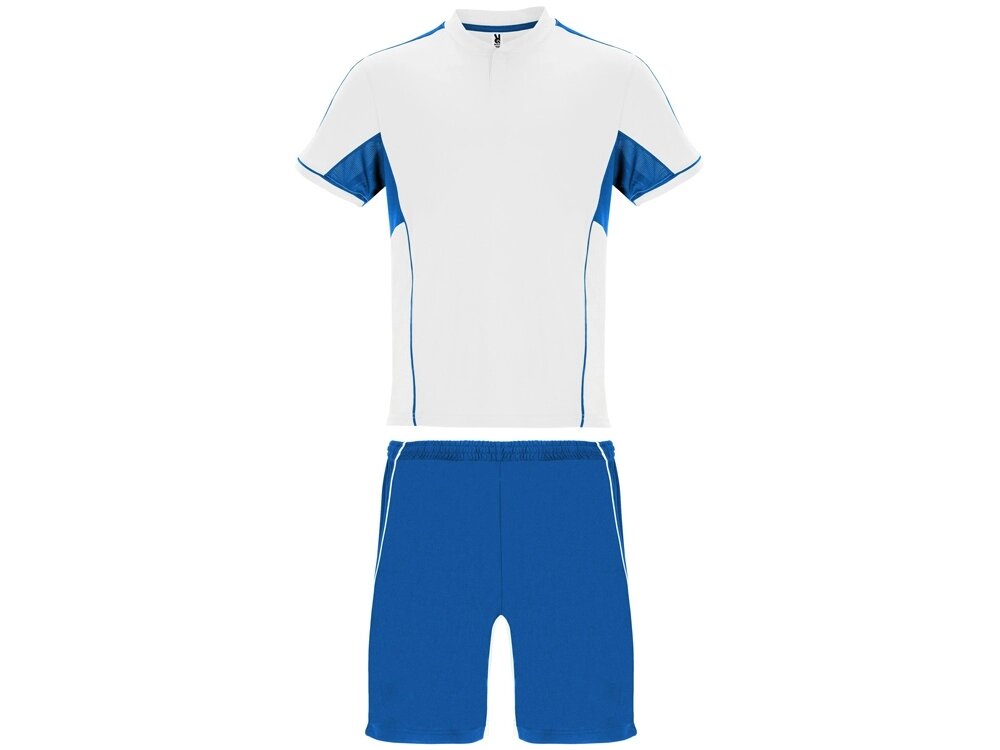 Спортивный костюм Boca, белый/королевский синий от компании ТОО VEER Company Group / Одежда и сувениры с логотипом - фото 1