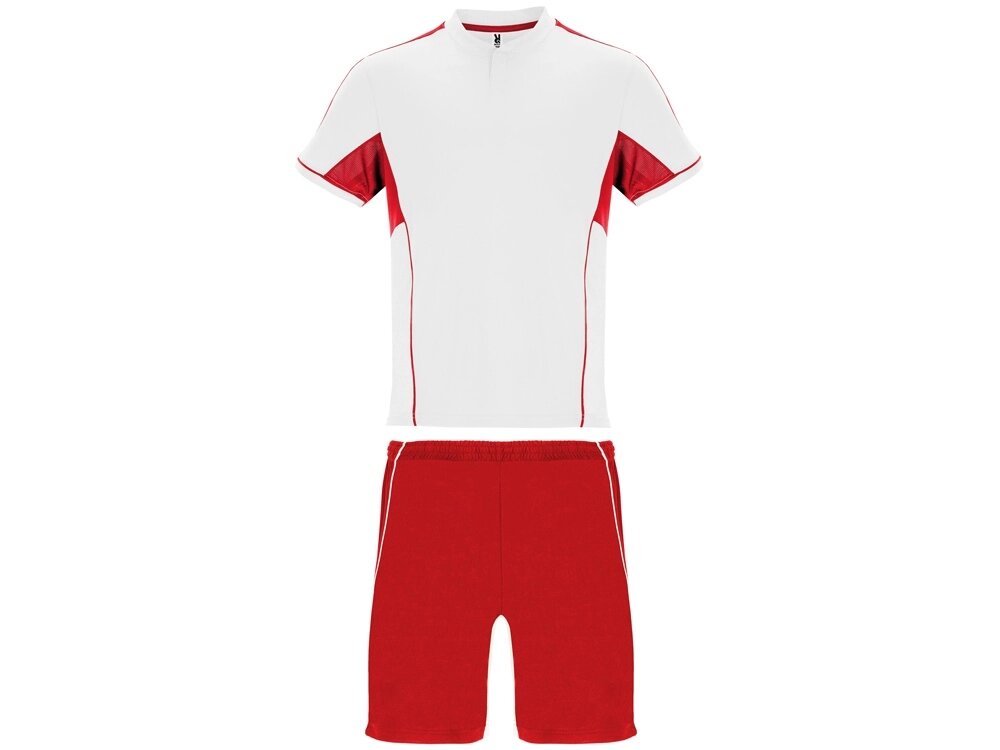 Спортивный костюм Boca, белый/красный от компании ТОО VEER Company Group / Одежда и сувениры с логотипом - фото 1