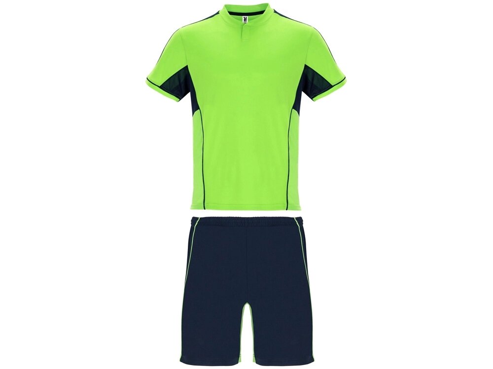 Спортивный костюм Boca, неоновый зеленый/нэйви от компании ТОО VEER Company Group / Одежда и сувениры с логотипом - фото 1