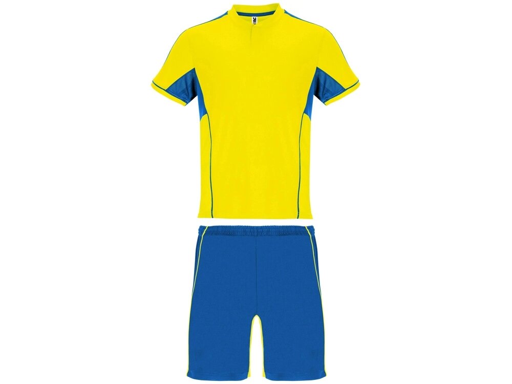 Спортивный костюм Boca, желтый/королевский синий от компании ТОО VEER Company Group / Одежда и сувениры с логотипом - фото 1