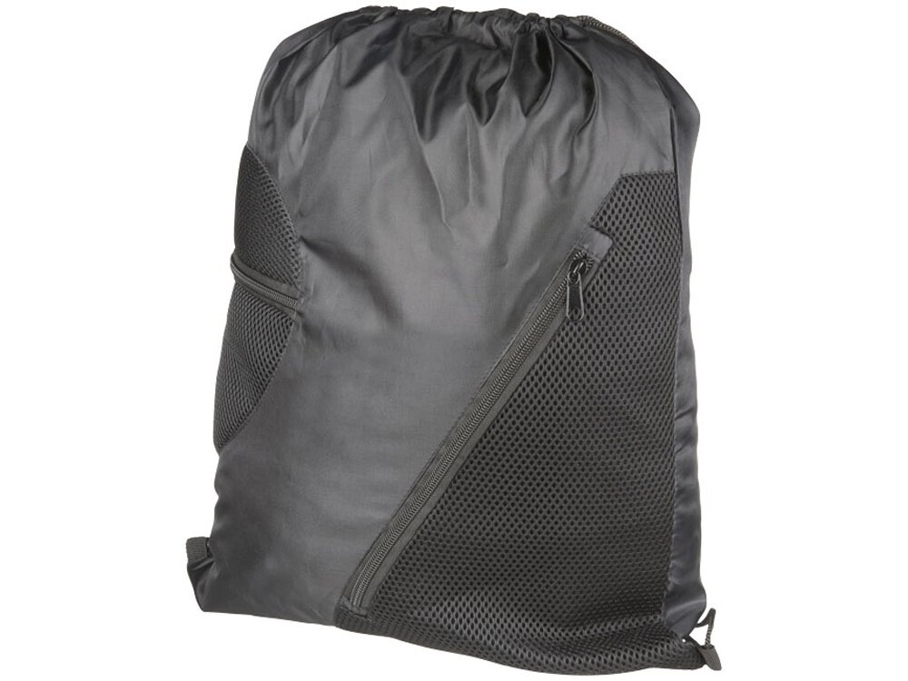 Спортивный рюкзак из сетки на молнии, черный от компании ТОО VEER Company Group / Одежда и сувениры с логотипом - фото 1