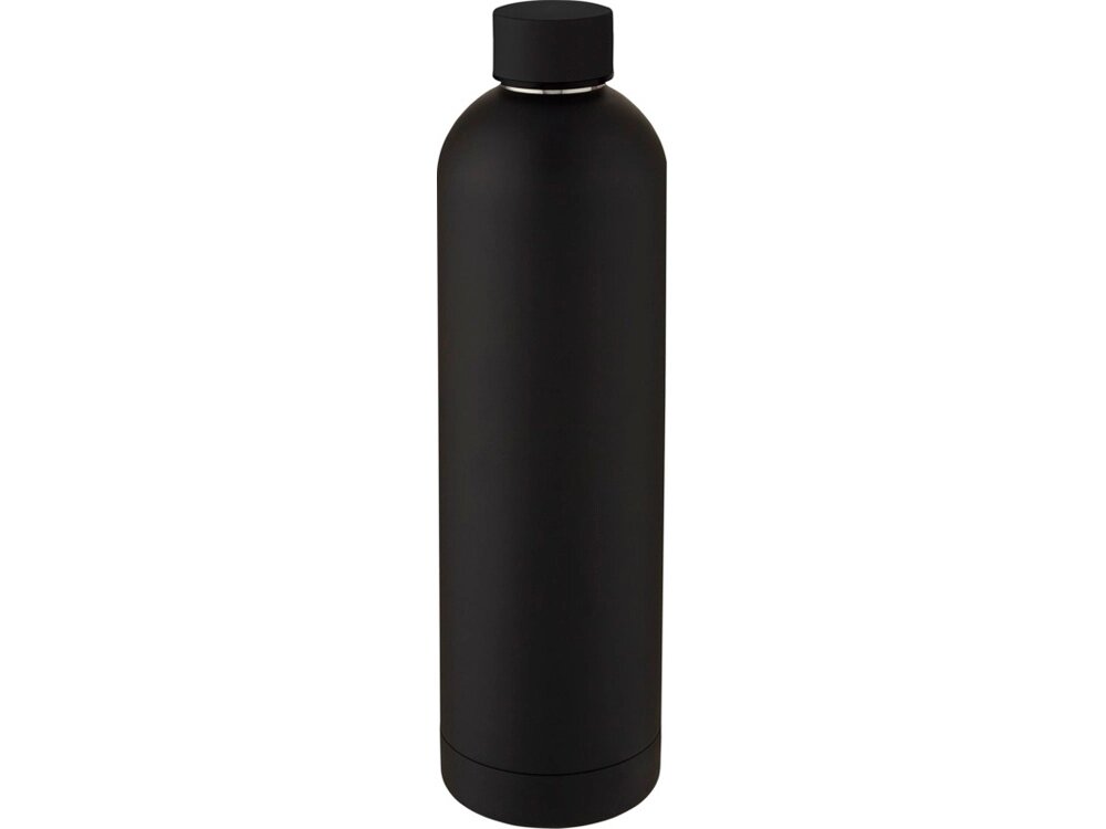 Spring Медная спортивная бутылка объемом 1 л с вакуумной изоляцией , черный от компании ТОО VEER Company Group / Одежда и сувениры с логотипом - фото 1