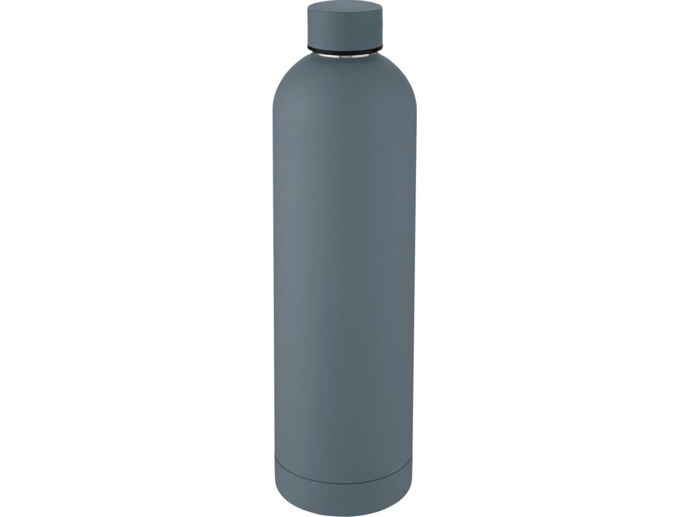 Spring Медная спортивная бутылка объемом 1 л с вакуумной изоляцией , темно-серый от компании ТОО VEER Company Group / Одежда и сувениры с логотипом - фото 1