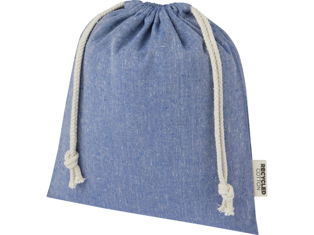 Средняя подарочная сумка Pheebs объемом 1,5 л из хлопка плотностью 150 г/м2, синий от компании ТОО VEER Company Group / Одежда и сувениры с логотипом - фото 1