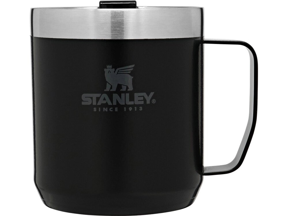 Stanley Classic походная кружка объемом 350 мл - сплошной черный от компании ТОО VEER Company Group / Одежда и сувениры с логотипом - фото 1