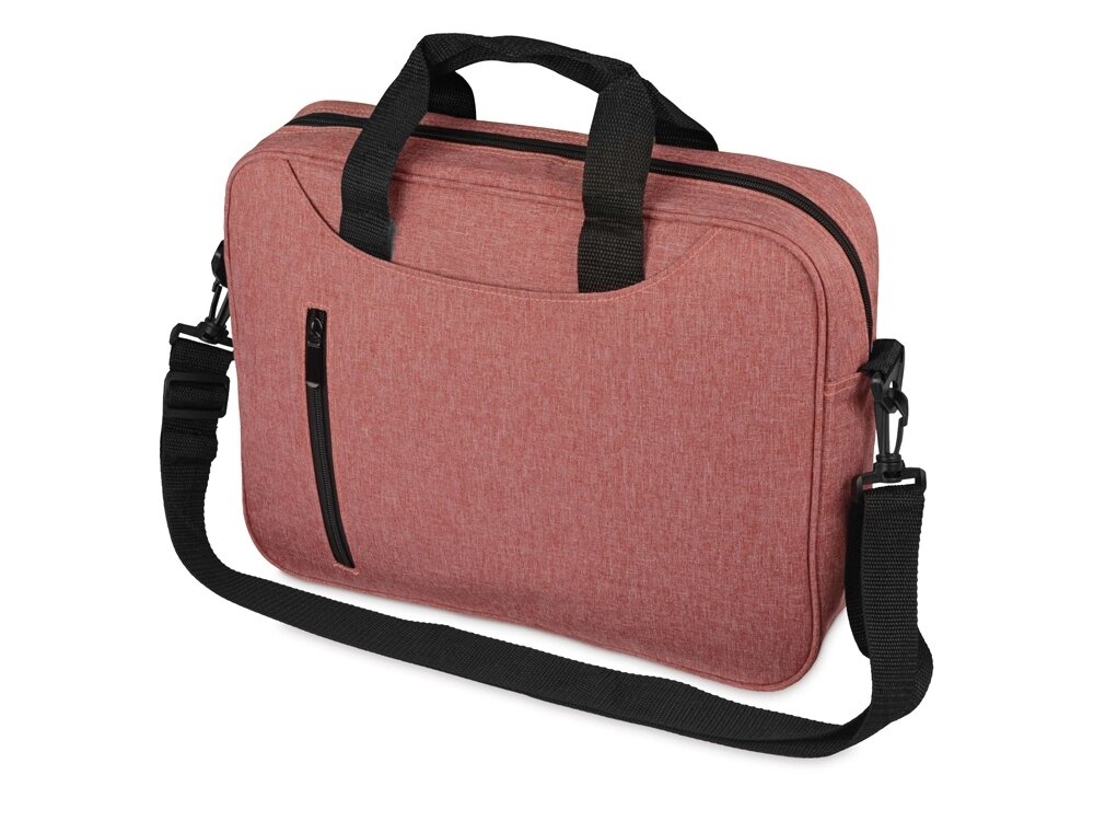 Сумка для ноутбука Wing с вертикальным наружным карманом, красный от компании ТОО VEER Company Group / Одежда и сувениры с логотипом - фото 1