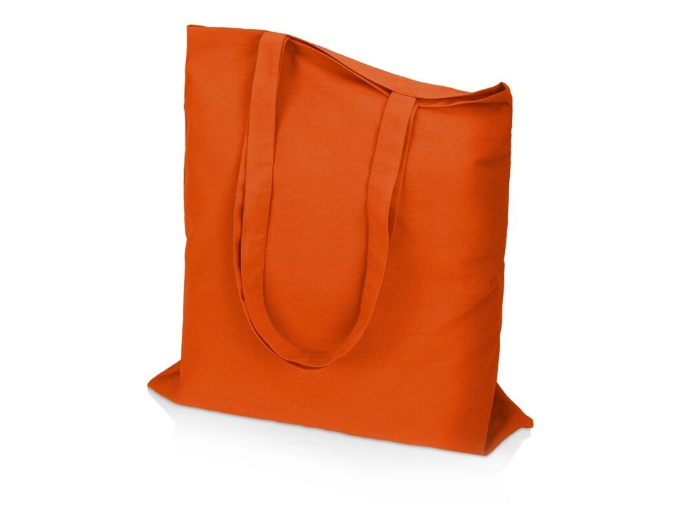 Сумка для шопинга Carryme 140 хлопковая, 140 г/м2, оранжевый от компании ТОО VEER Company Group / Одежда и сувениры с логотипом - фото 1
