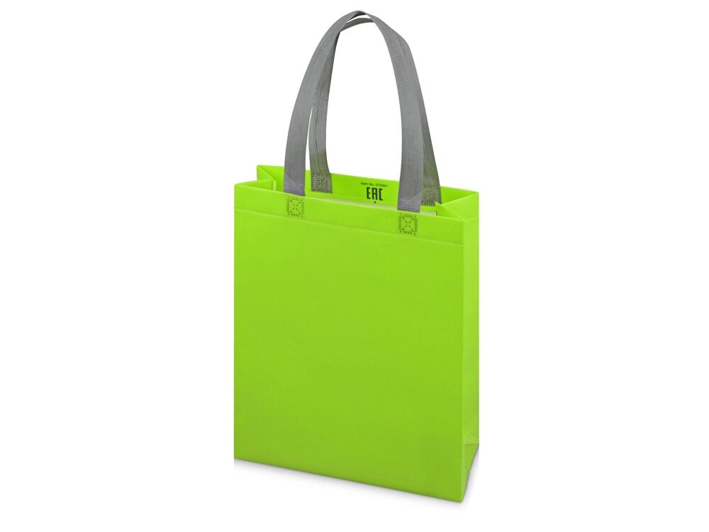 Сумка для шопинга Utility ламинированная, зеленое яблоко матовый от компании ТОО VEER Company Group / Одежда и сувениры с логотипом - фото 1
