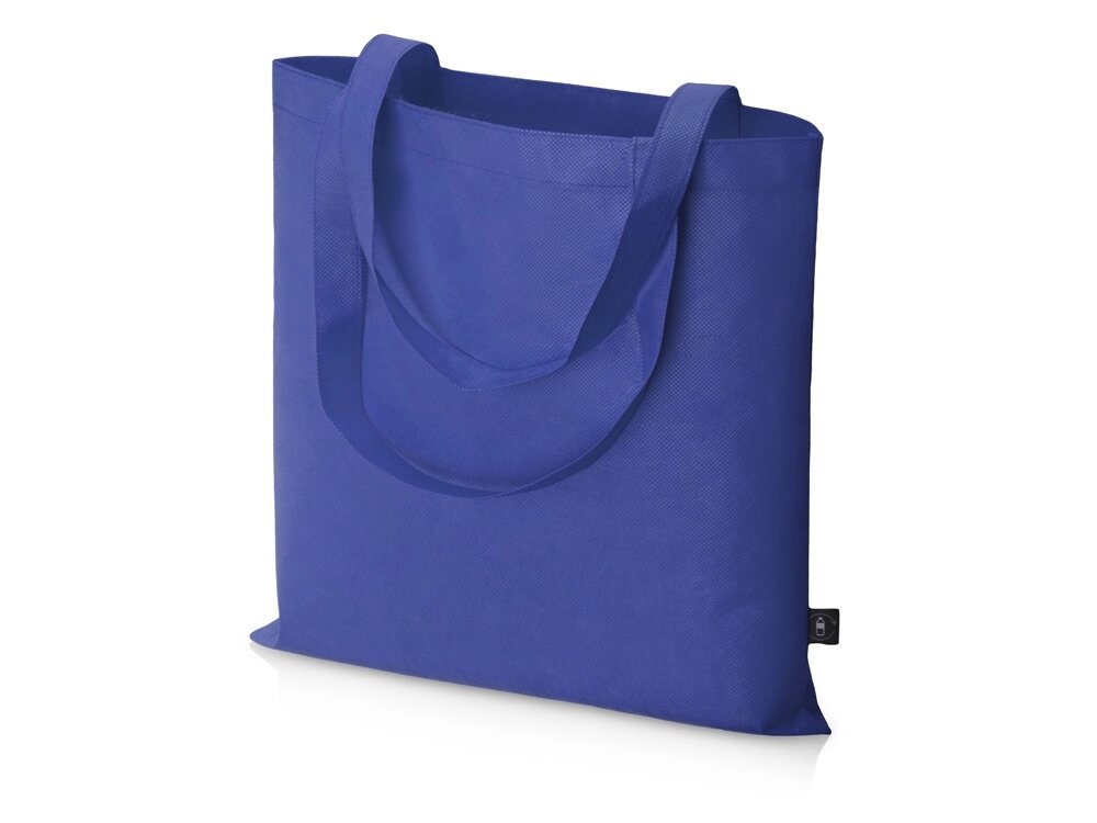 Сумка-шоппер Reviver из нетканого переработанного материала RPET, синий от компании ТОО VEER Company Group / Одежда и сувениры с логотипом - фото 1
