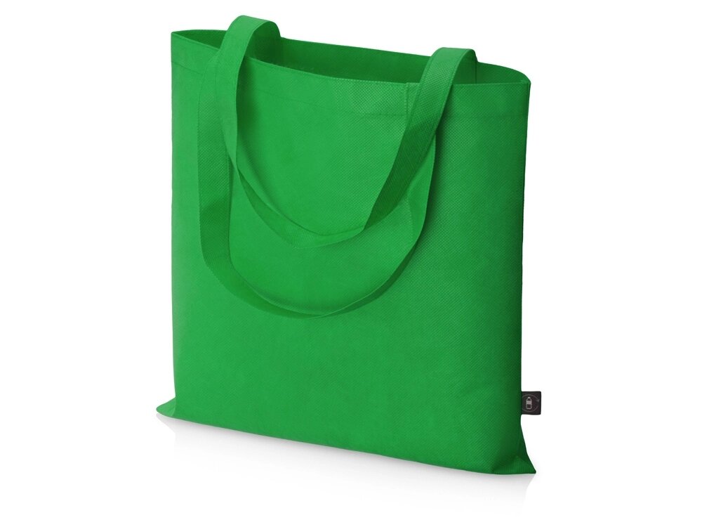 Сумка-шоппер Reviver из нетканого переработанного материала RPET, зеленый от компании ТОО VEER Company Group / Одежда и сувениры с логотипом - фото 1