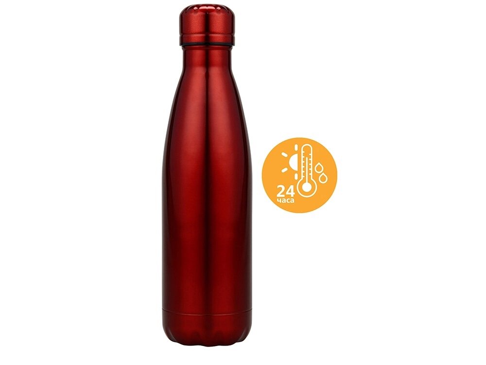 Термобутылка Актив, 500 мл, красный от компании ТОО VEER Company Group / Одежда и сувениры с логотипом - фото 1