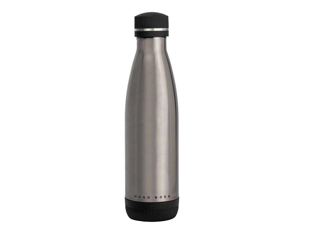 Термобутылка с вакуумной изоляцией Matrix  Silver,  Hugo Boss (Р) от компании ТОО VEER Company Group / Одежда и сувениры с логотипом - фото 1