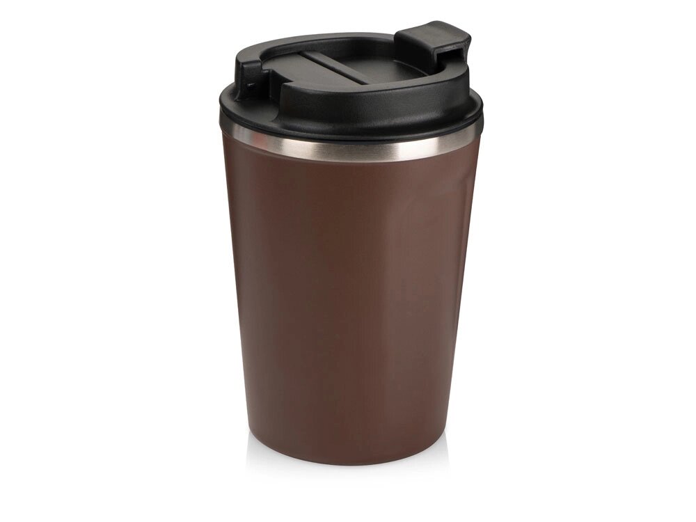 Термокружка CAFe COMPACT, 380 мл, коричневый от компании ТОО VEER Company Group / Одежда и сувениры с логотипом - фото 1