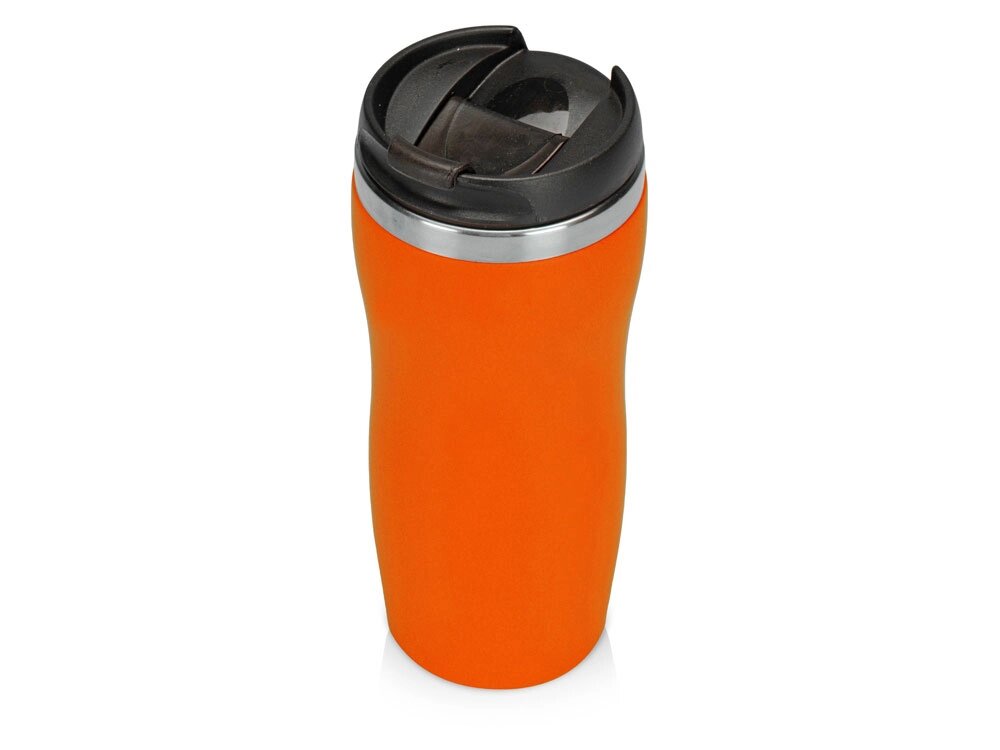 Термокружка Double wall mug C1, soft touch, 350 мл, оранжевый от компании ТОО VEER Company Group / Одежда и сувениры с логотипом - фото 1