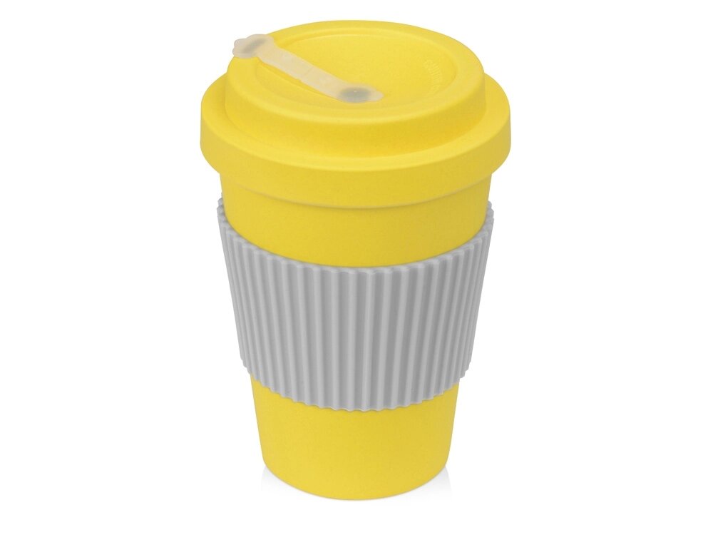 Термокружка Muffin из натуральных волокон, желтый от компании ТОО VEER Company Group / Одежда и сувениры с логотипом - фото 1