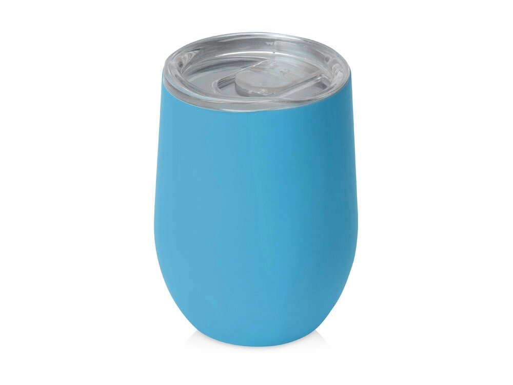 Термокружка Sense Gum soft-touch, 370мл, голубой от компании ТОО VEER Company Group / Одежда и сувениры с логотипом - фото 1