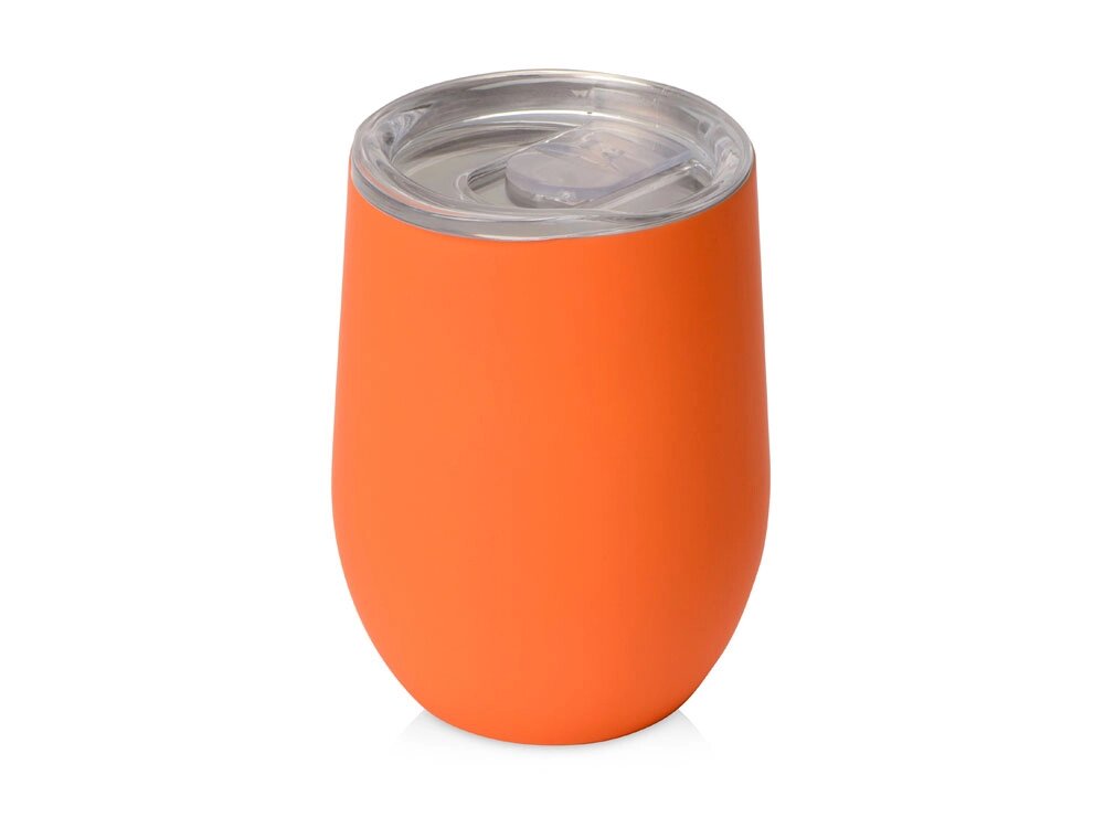 Термокружка Sense Gum soft-touch, 370мл, оранжевый от компании ТОО VEER Company Group / Одежда и сувениры с логотипом - фото 1