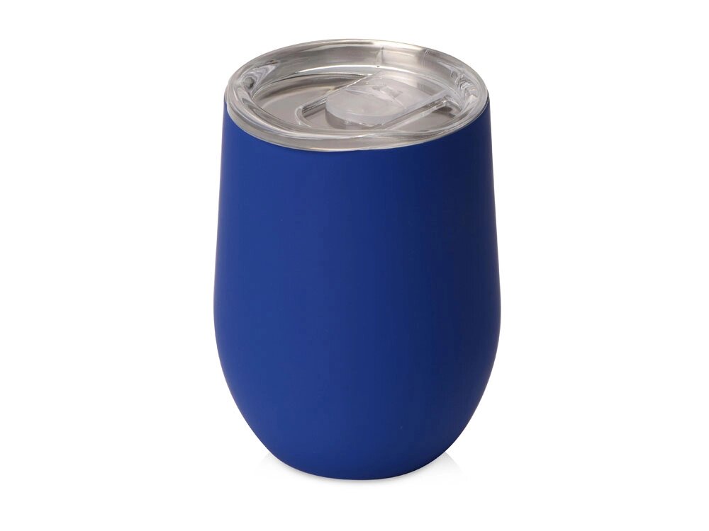 Термокружка Sense Gum soft-touch, 370мл, синий от компании ТОО VEER Company Group / Одежда и сувениры с логотипом - фото 1