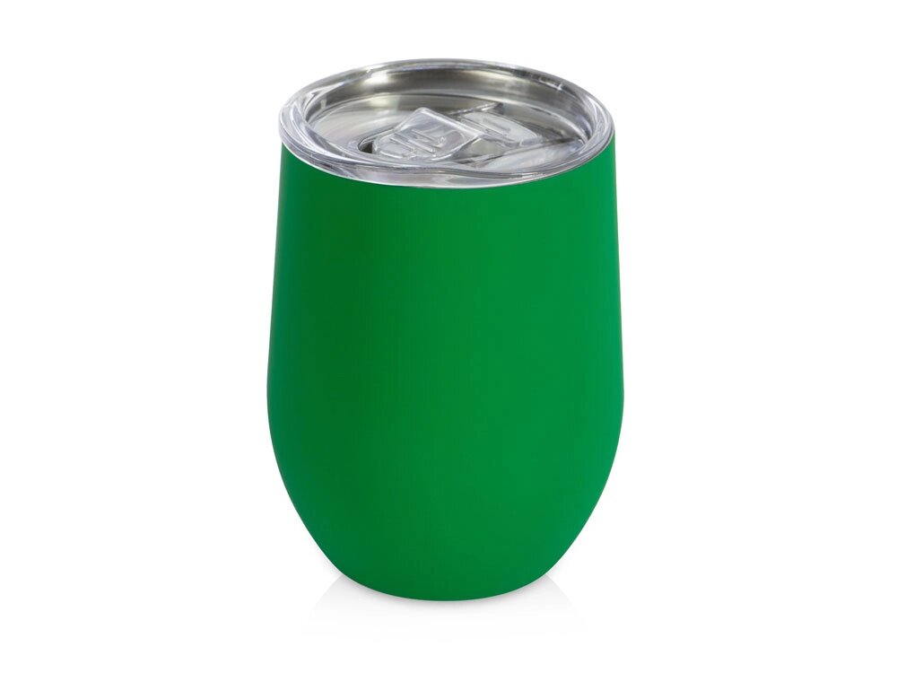 Термокружка Sense Gum, soft-touch, непротекаемая крышка, 370мл, зеленый от компании ТОО VEER Company Group / Одежда и сувениры с логотипом - фото 1