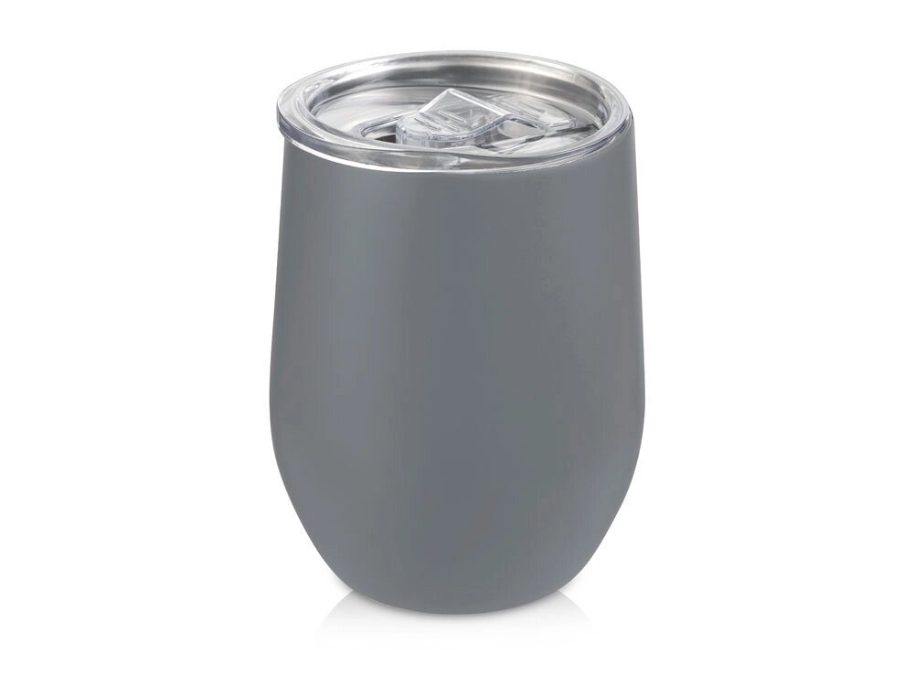 Термокружка Vacuum mug C1, soft touch, 370мл, серый от компании ТОО VEER Company Group / Одежда и сувениры с логотипом - фото 1
