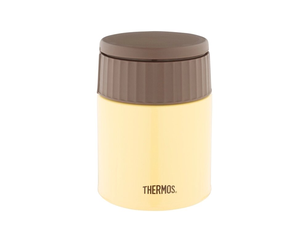 Термос из нерж. стали для еды тм THERMOS JBQ-400-BNN 0.4L, желтый от компании ТОО VEER Company Group / Одежда и сувениры с логотипом - фото 1