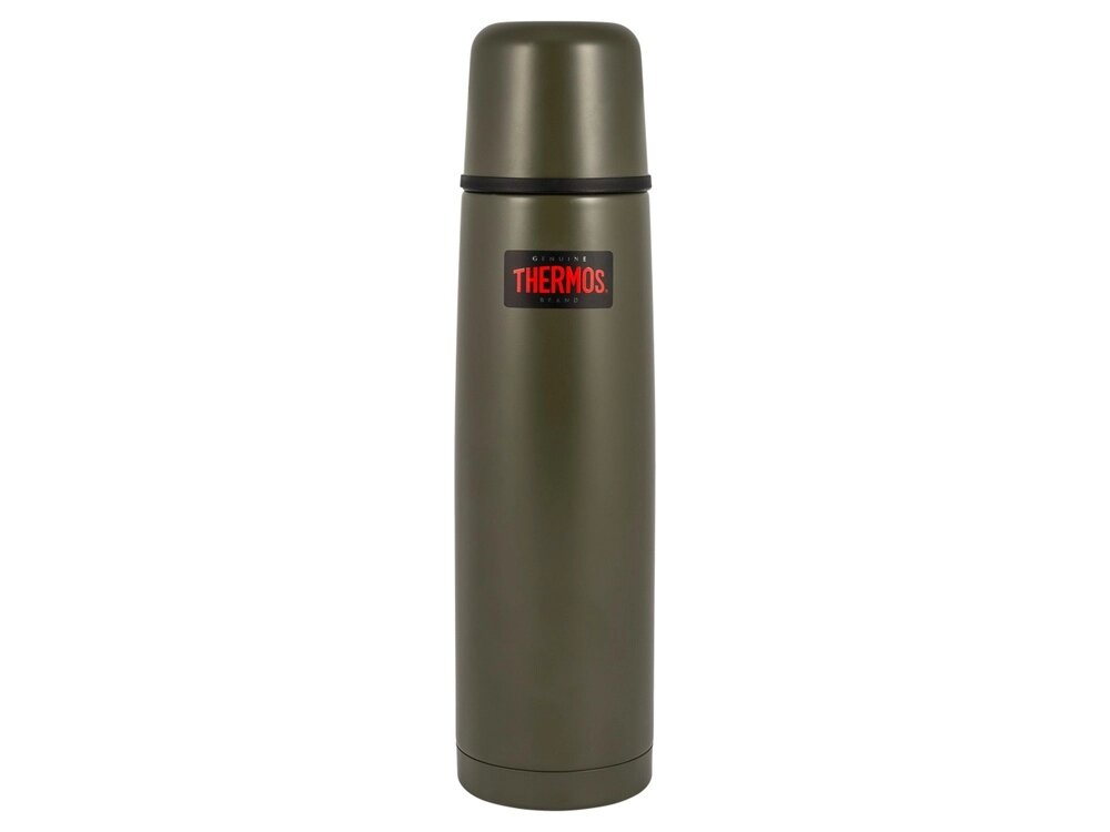 Термос из нерж. стали тм THERMOS FBB-1000AG 1L, зеленый от компании ТОО VEER Company Group / Одежда и сувениры с логотипом - фото 1