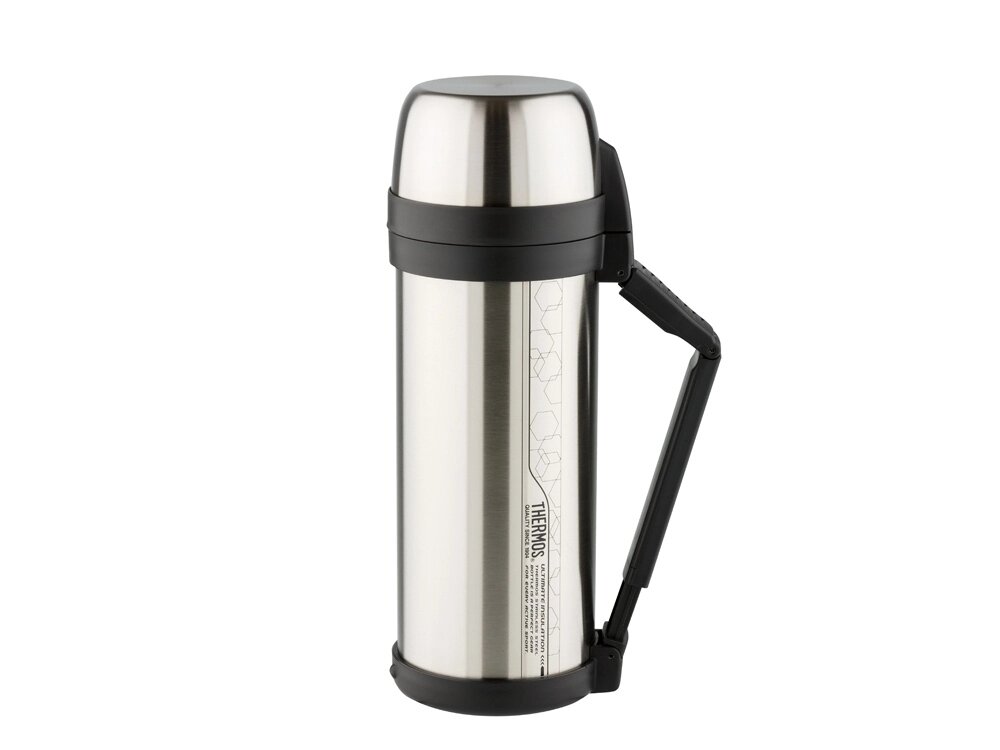 Термос из нерж. стали тм THERMOS FDH Stainless Steel Vacuum Flask 2.0L, стальной от компании ТОО VEER Company Group / Одежда и сувениры с логотипом - фото 1