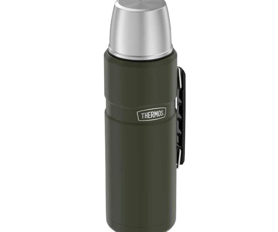 Термос из нерж. стали тм THERMOS SK2020 AG 2,0L, темно-зеленый от компании ТОО VEER Company Group / Одежда и сувениры с логотипом - фото 1