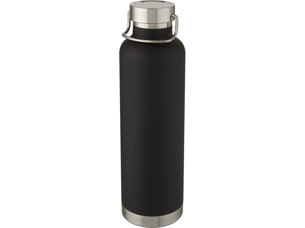 Thor, медная спортивная бутылка объемом 1 л с вакуумной изоляцией, черный от компании ТОО VEER Company Group / Одежда и сувениры с логотипом - фото 1