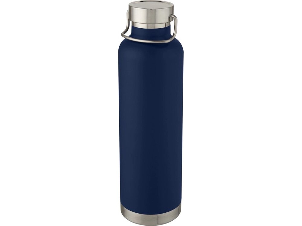 Thor, медная спортивная бутылка объемом 1 л с вакуумной изоляцией, синий от компании ТОО VEER Company Group / Одежда и сувениры с логотипом - фото 1