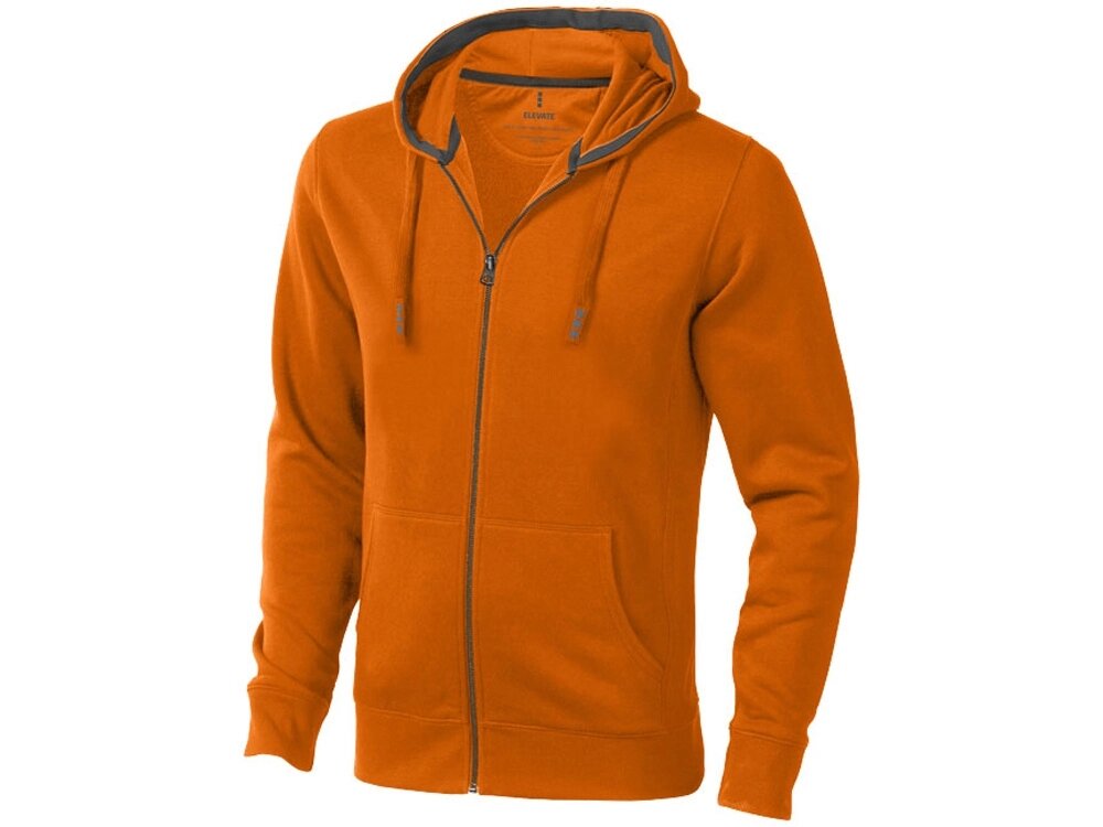 Толстовка Arora мужская с капюшоном, оранжевый от компании ТОО VEER Company Group / Одежда и сувениры с логотипом - фото 1
