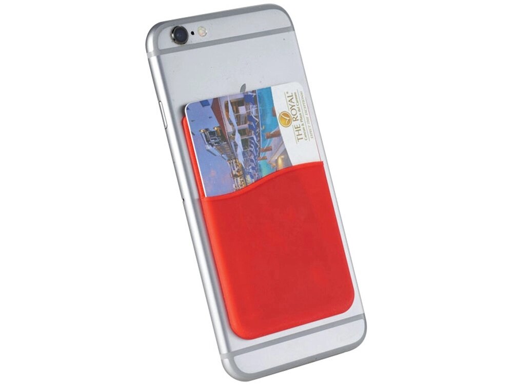 Тонкий чехол для карт, красный от компании ТОО VEER Company Group / Одежда и сувениры с логотипом - фото 1