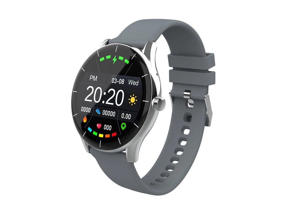 Умные часы HIPER IoT Watch GT, серый/розовый от компании ТОО VEER Company Group / Одежда и сувениры с логотипом - фото 1