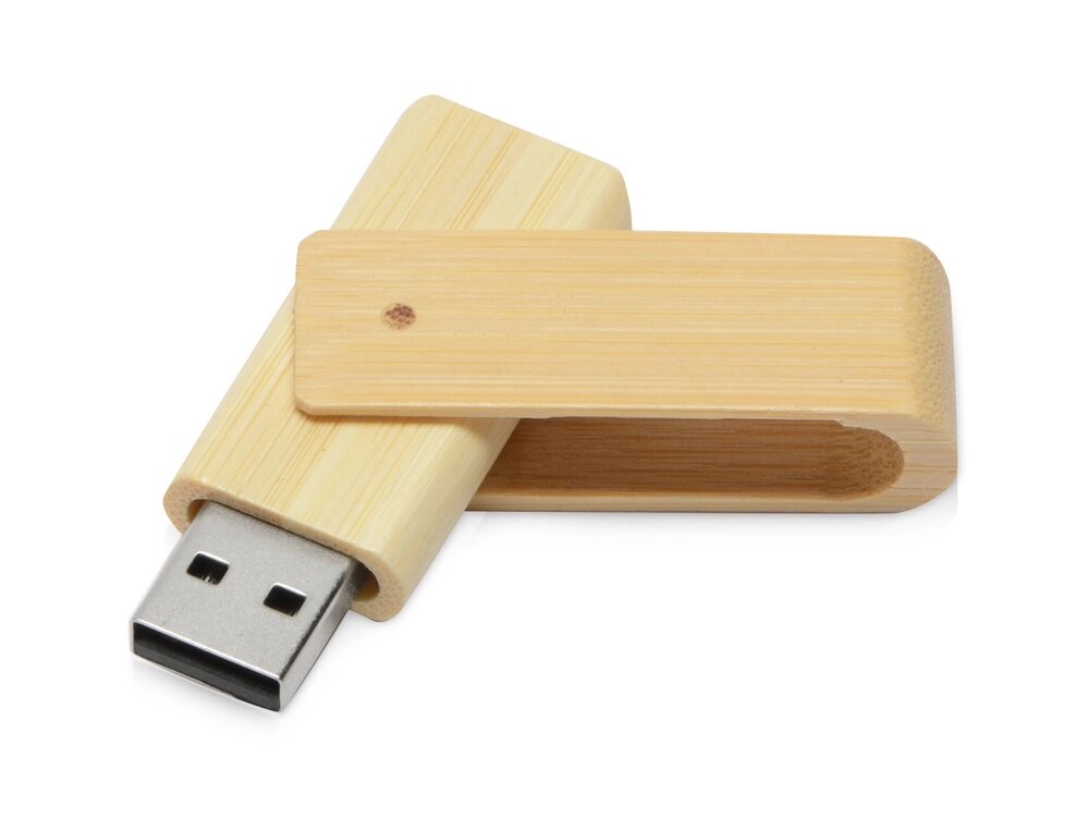 USB-флешка 2.0 на 16 Гб Eco, наутральный от компании ТОО VEER Company Group / Одежда и сувениры с логотипом - фото 1