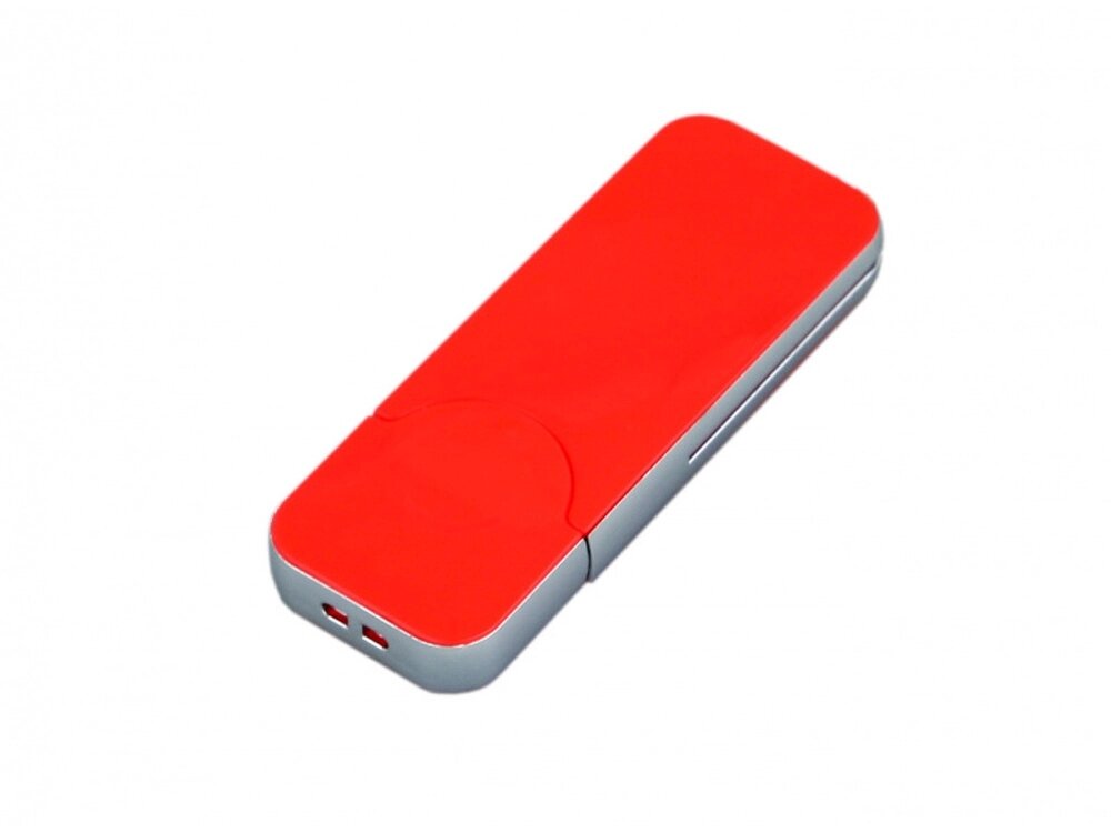 USB-флешка на 8 Гб в стиле I-phone, прямоугольнй формы, красный от компании ТОО VEER Company Group / Одежда и сувениры с логотипом - фото 1