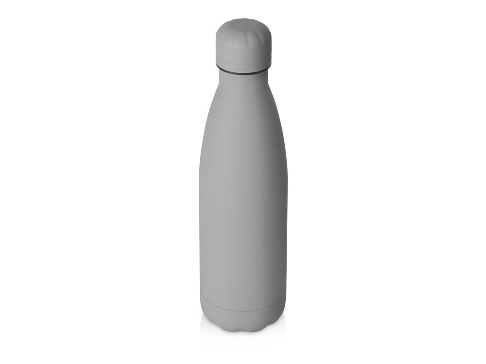 Вакуумная термобутылка Vacuum bottle C1, soft touch, 500 мл, серый от компании ТОО VEER Company Group / Одежда и сувениры с логотипом - фото 1